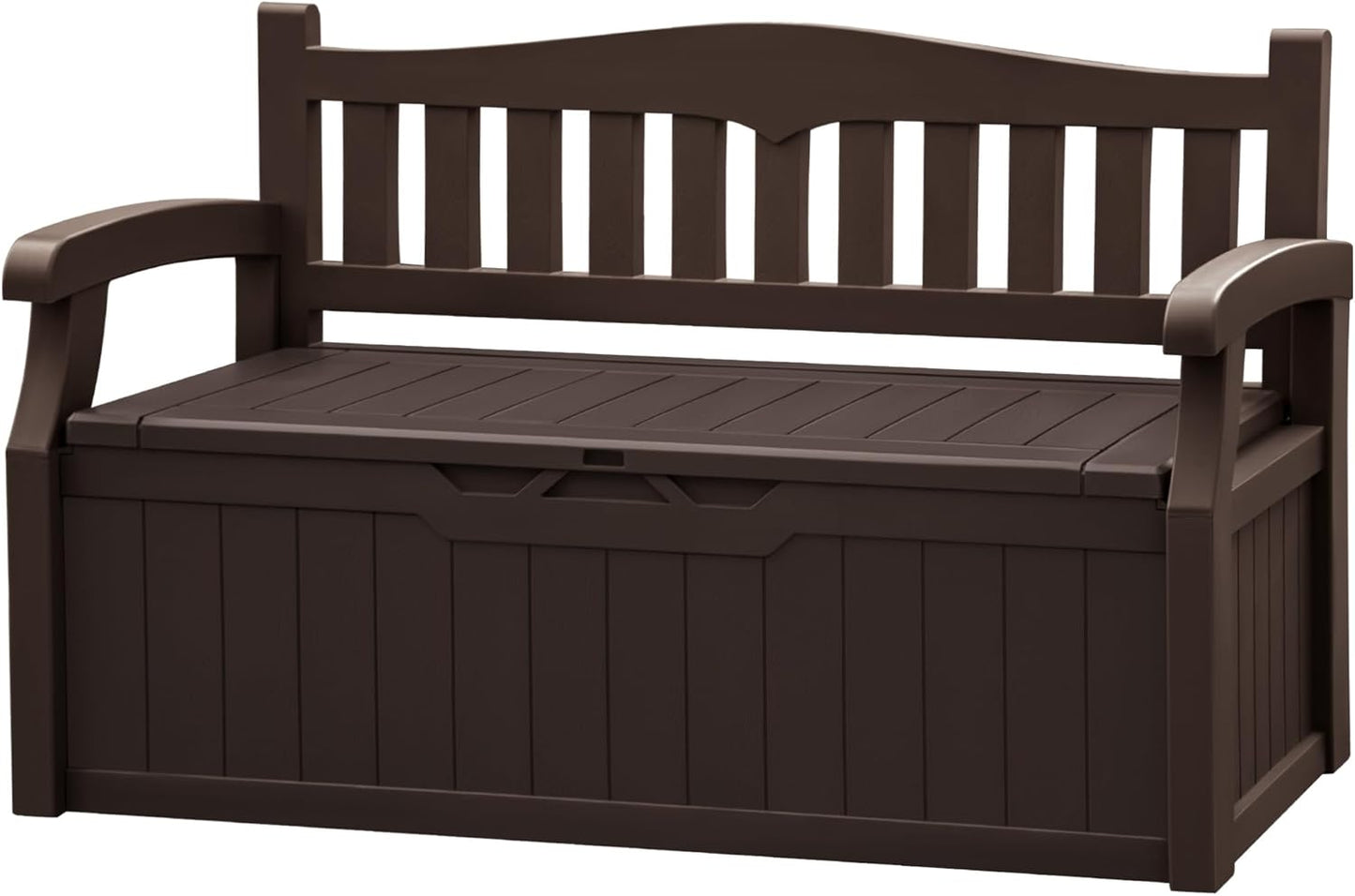 JUMMICO 80 Gallon Resin Outdoor Storage Bench for Your Patio