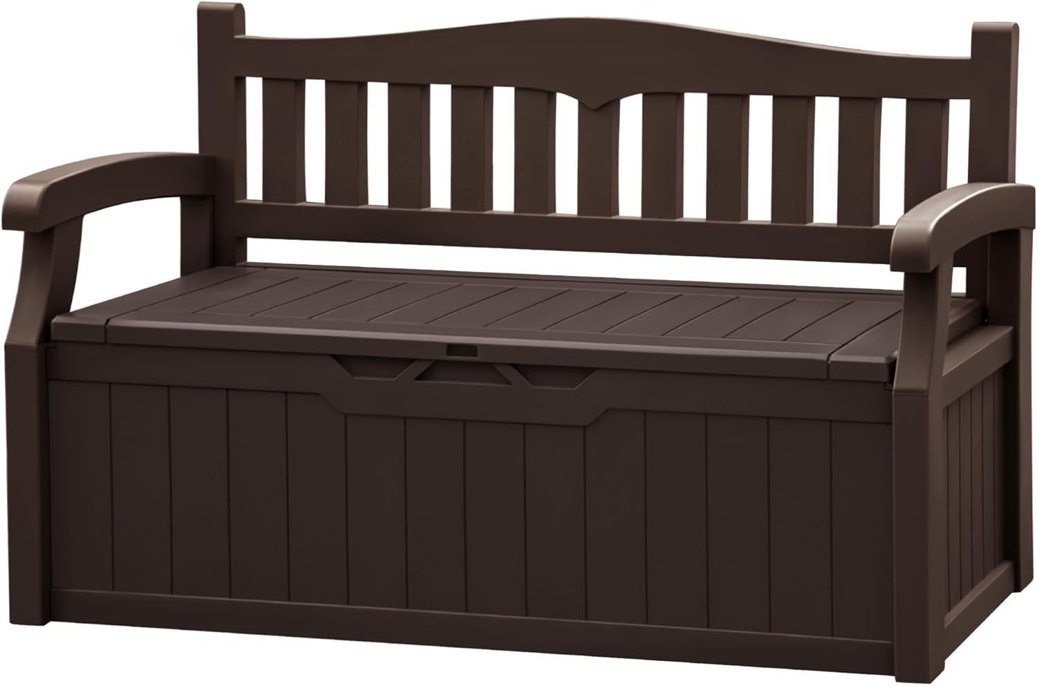 JUMMICO 80 Gallon Resin Outdoor Storage Bench for Your Patio