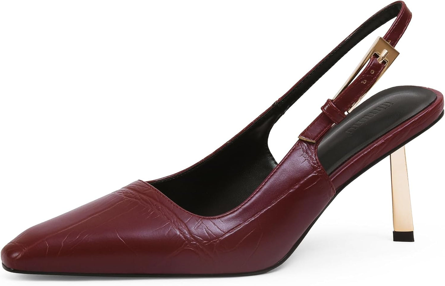 iiimmu Slingback Heels for Women with Stylish Kitten Heels