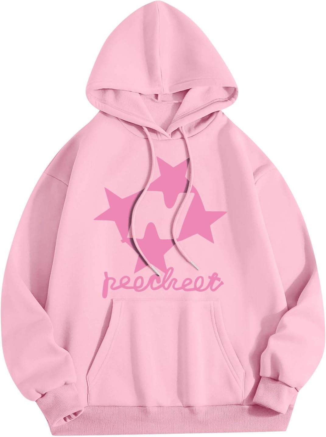 Cute Pink Oversized Y2K Hoodie - Teen Girl's Fave!
