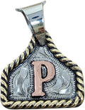 Handmade Cow Tag Copper Initial Necklace - Hand Engraved Charm Jewelry