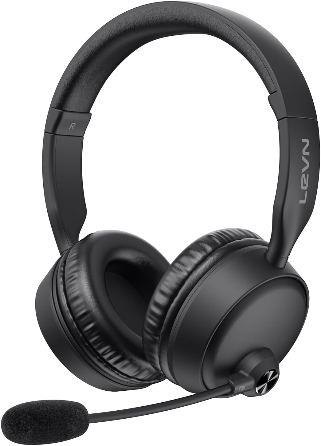 LEVN Bluetooth Headset: 60 Hrs Dual Connection for Work & Calls