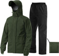 Unisex iCreek Rain Suit Waterproof Jacket with Pants - Packable