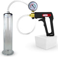 LeLuv Penis Pump Maxi Black Handle with Gauge - Durable Vacuum Pump