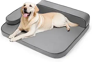 XL Dog Bed for Large Dogs with Memory Foam & Easy Clean Cover