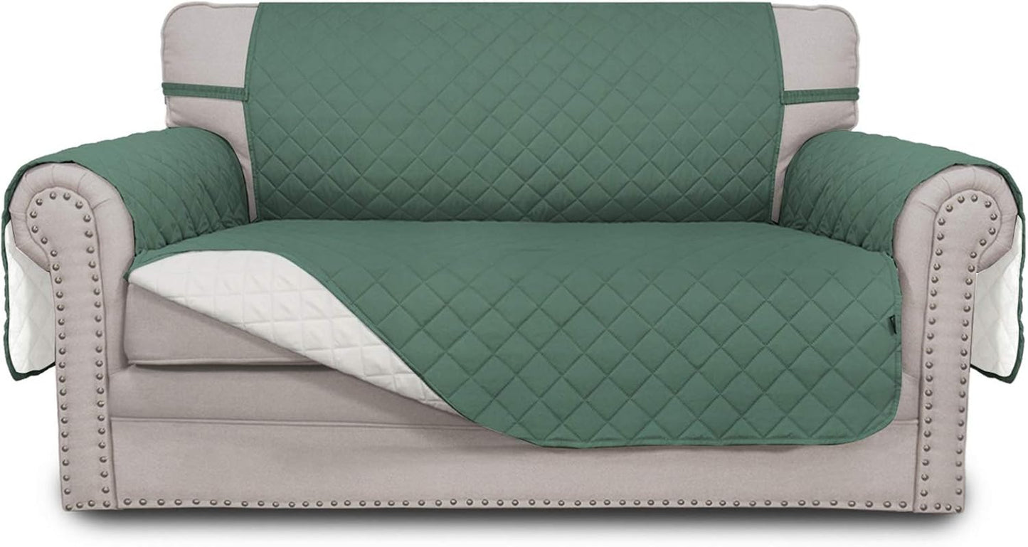 Easy-Going Reversible Loveseat Couch Cover for Pet Protection
