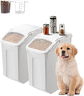 Rice Storage Container 20L x2 - Airtight Large Pet & Kitchen Bin