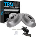 TRQ Rear Brake Pad & Rotor Kit Compatible with 2006-2010 Jeep