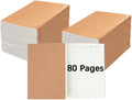 30 Pack Journal Notebook Kraft Cover Lined Paper - Bulk 80 Pages