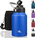 Half Gallon Insulated Water Bottle 64 oz with Handle - Long Ice