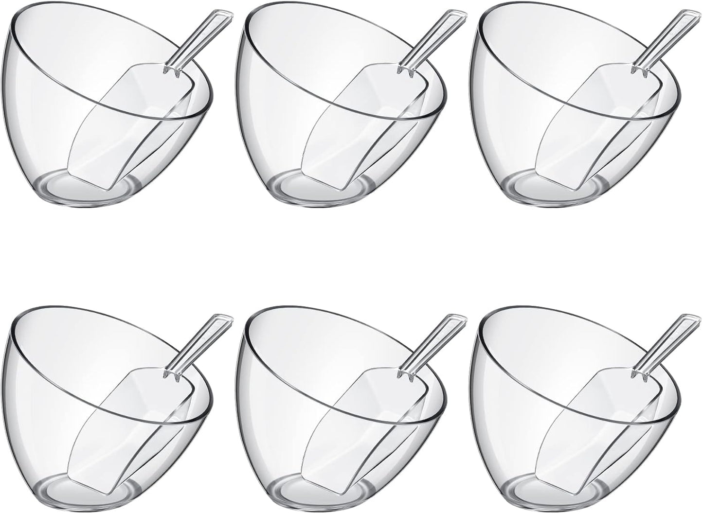 Hoolerry 12 Pcs Serving Bowls Kit for Parties and Gatherings