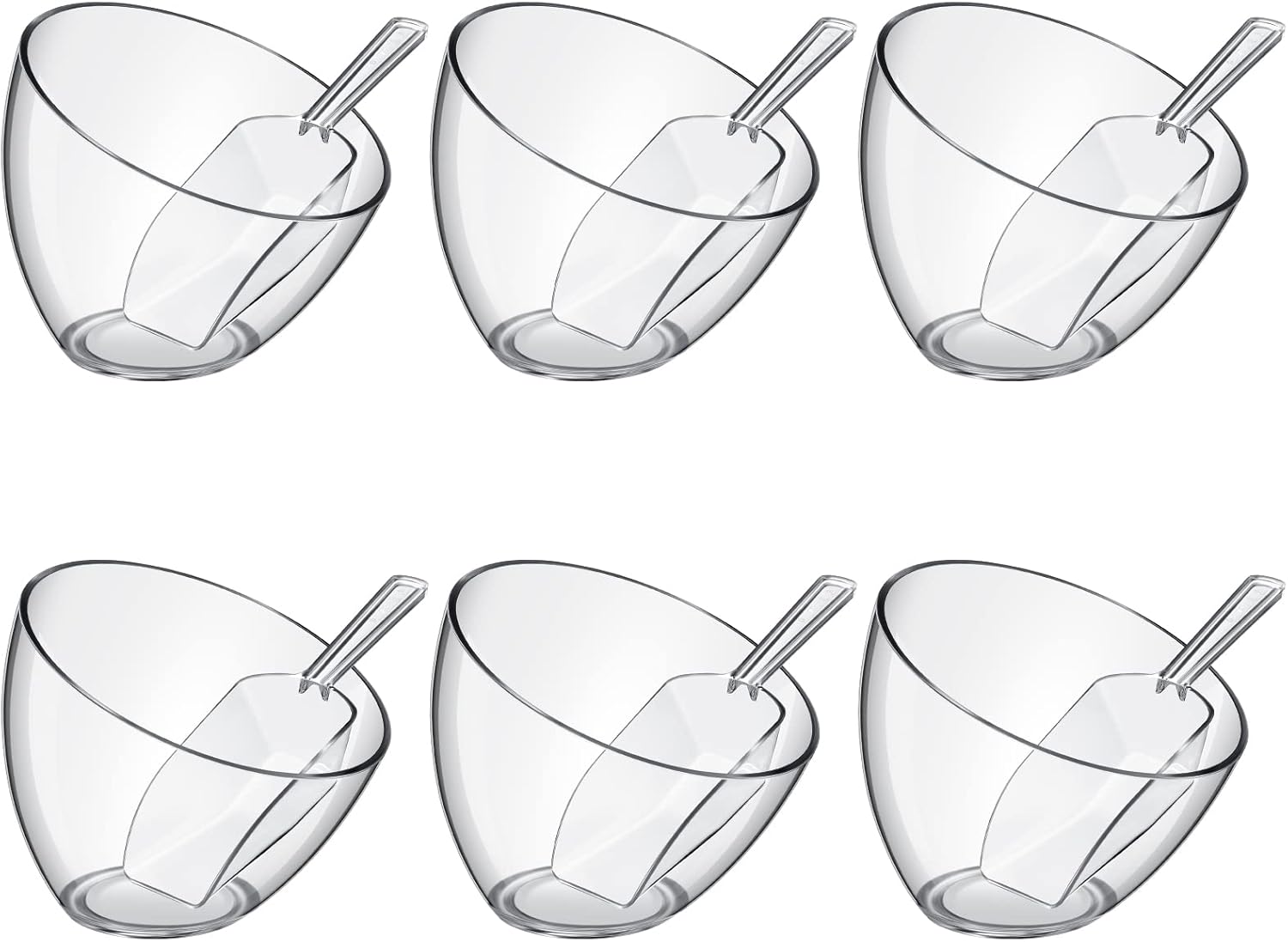 Hoolerry 12 Pcs Serving Bowls Kit for Parties and Gatherings