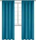 BGment Rod Pocket Blackout Curtains Peacockblue 42 x 84 in - Thermal
