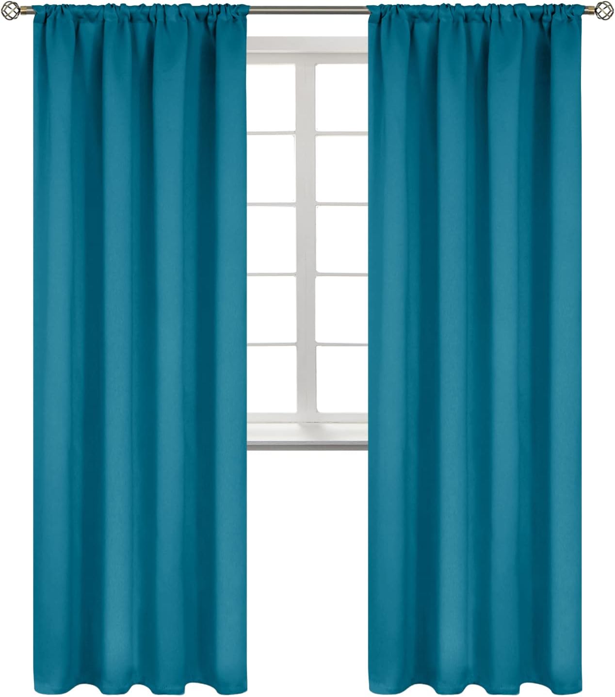 BGment Rod Pocket Blackout Curtains for Bedroom and Living Room