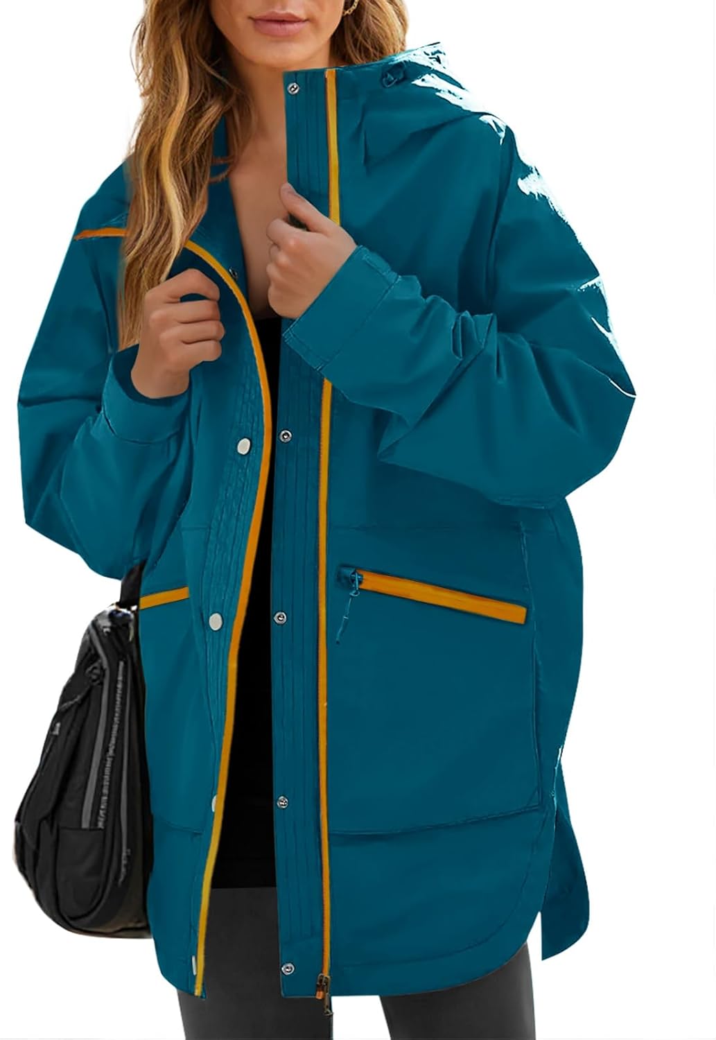 Yousify Womens Waterproof Rain Jackets for Hiking and Travel