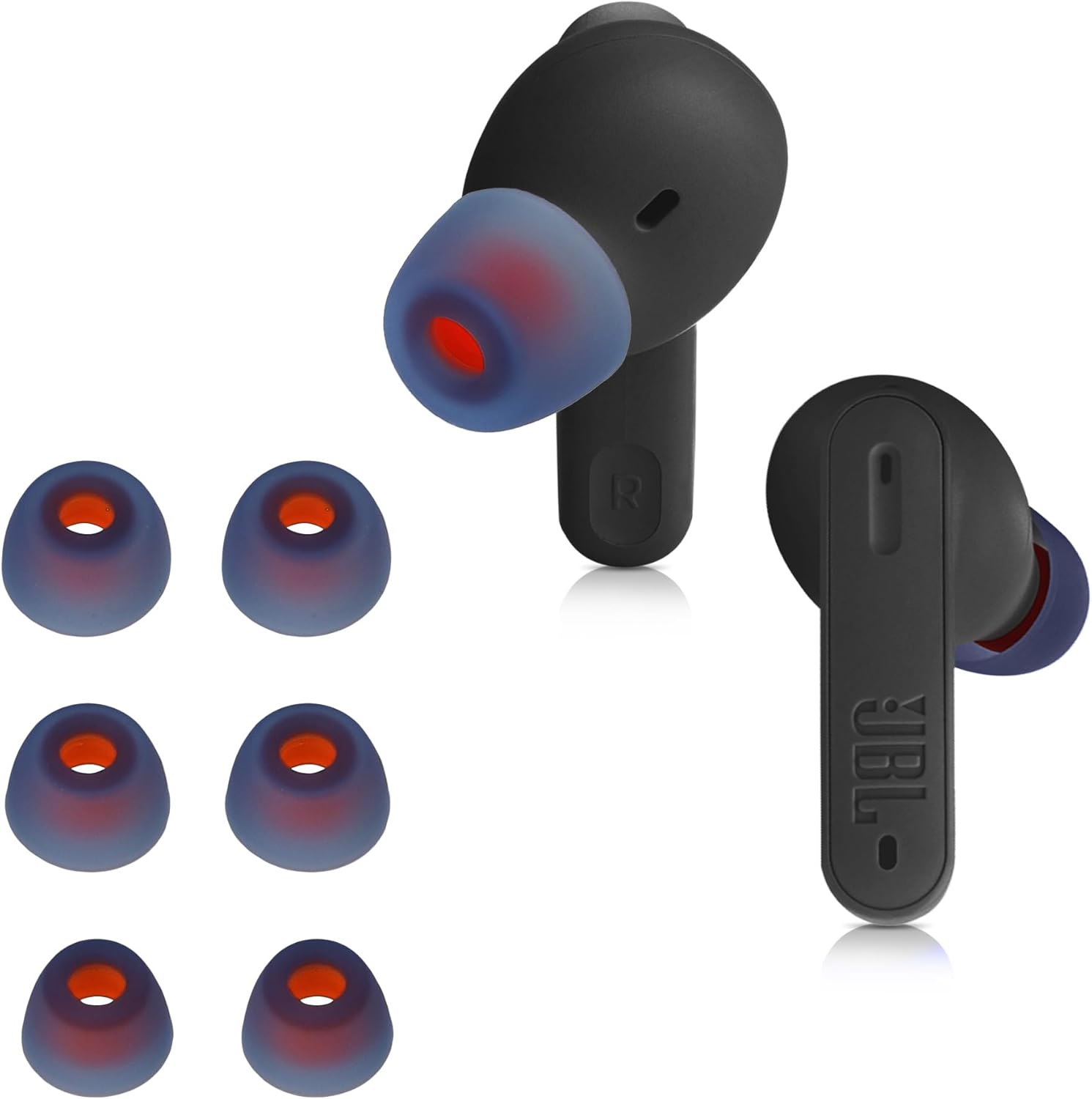 Blue Silicone Ear Tips for JBL Tune 230 - Comfy Fit
