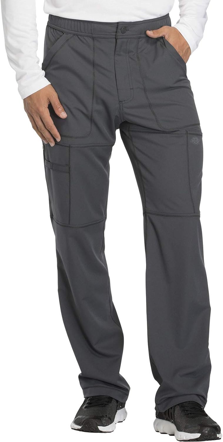 Dickies Dynamix Scrub Pants for Men with Zip Fly and Stretch
