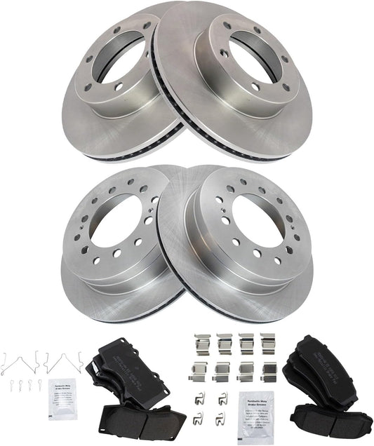 TRQ Brake Pad & Rotor Kit for 2003-2007 Toyota Sequoia