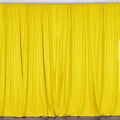 10 Ft Wide by 9 Ft High Polyester Backdrop Drape Panel - Light Yellow