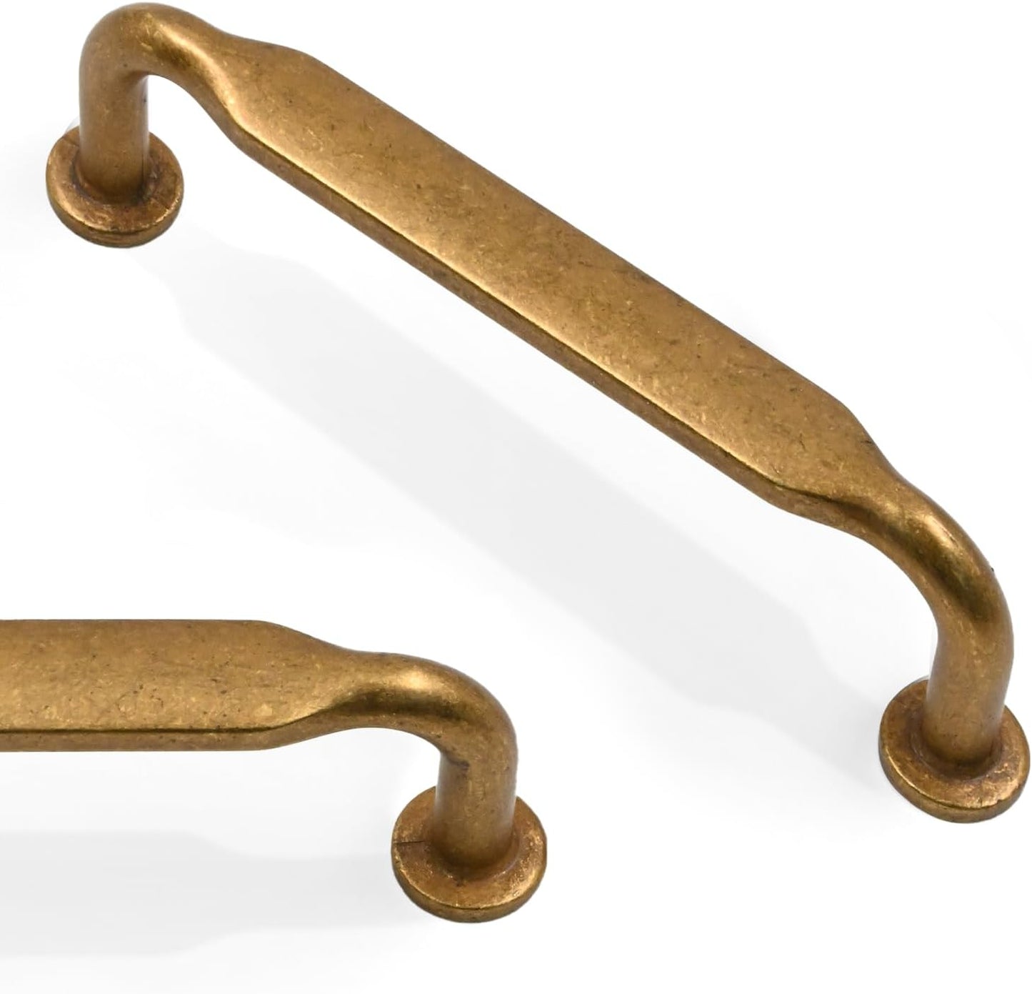 10 Pack Antique Brass Cabinet Pulls for Kitchen and Furniture