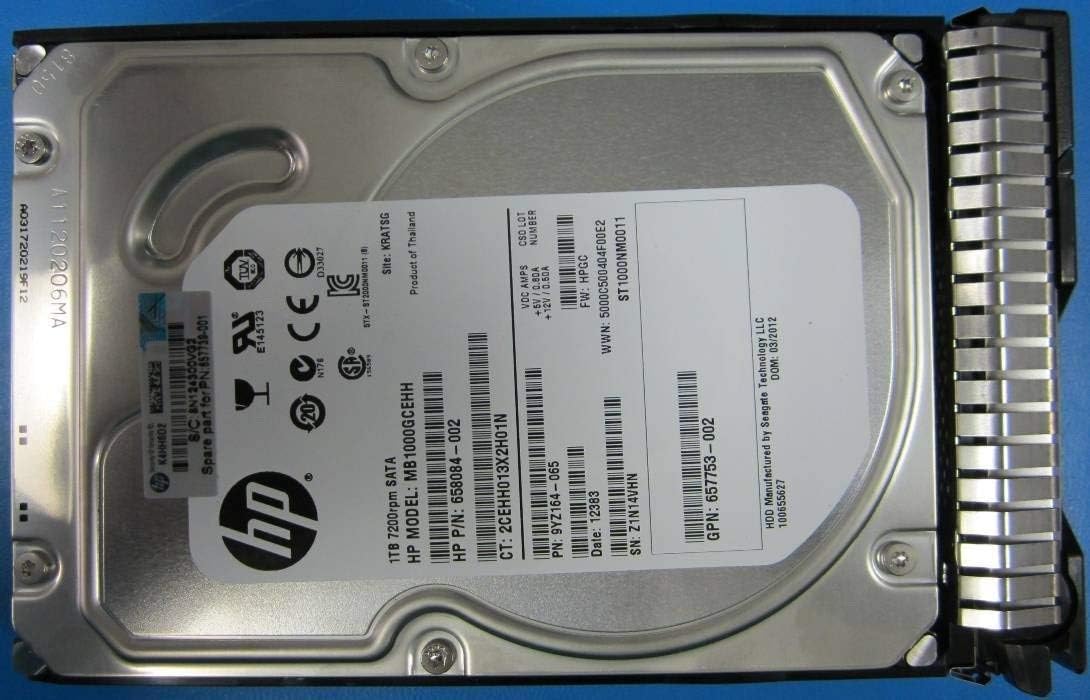 HP 657739-001 1TB SATA 7.2K 3.5in SC MDL HDD for Servers