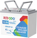Redodo 12V 100Ah RV LiFePO4 Battery - Compact High-Capacity Power