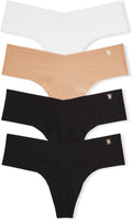 No Show Thong Underwear for Women - Multi Pack Comfort Fit
