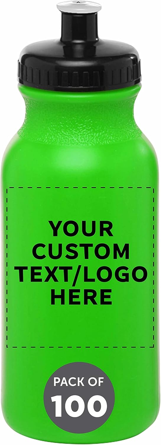 Custom 20 oz. Water Bottles with Push Cap for Active Lifestyles