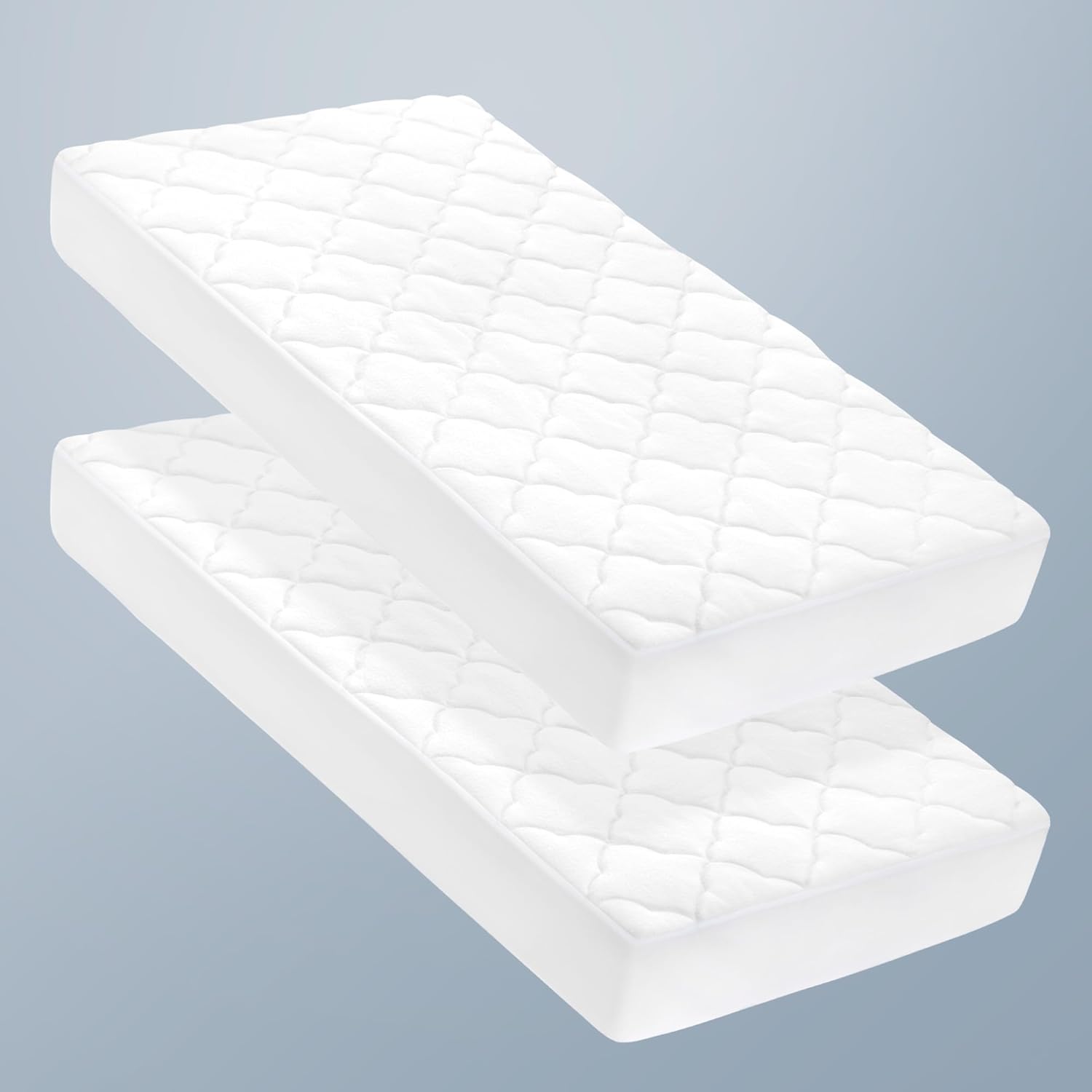 SLEEP ZONE Waterproof Crib Mattress Protector Pad 2-Pack Review