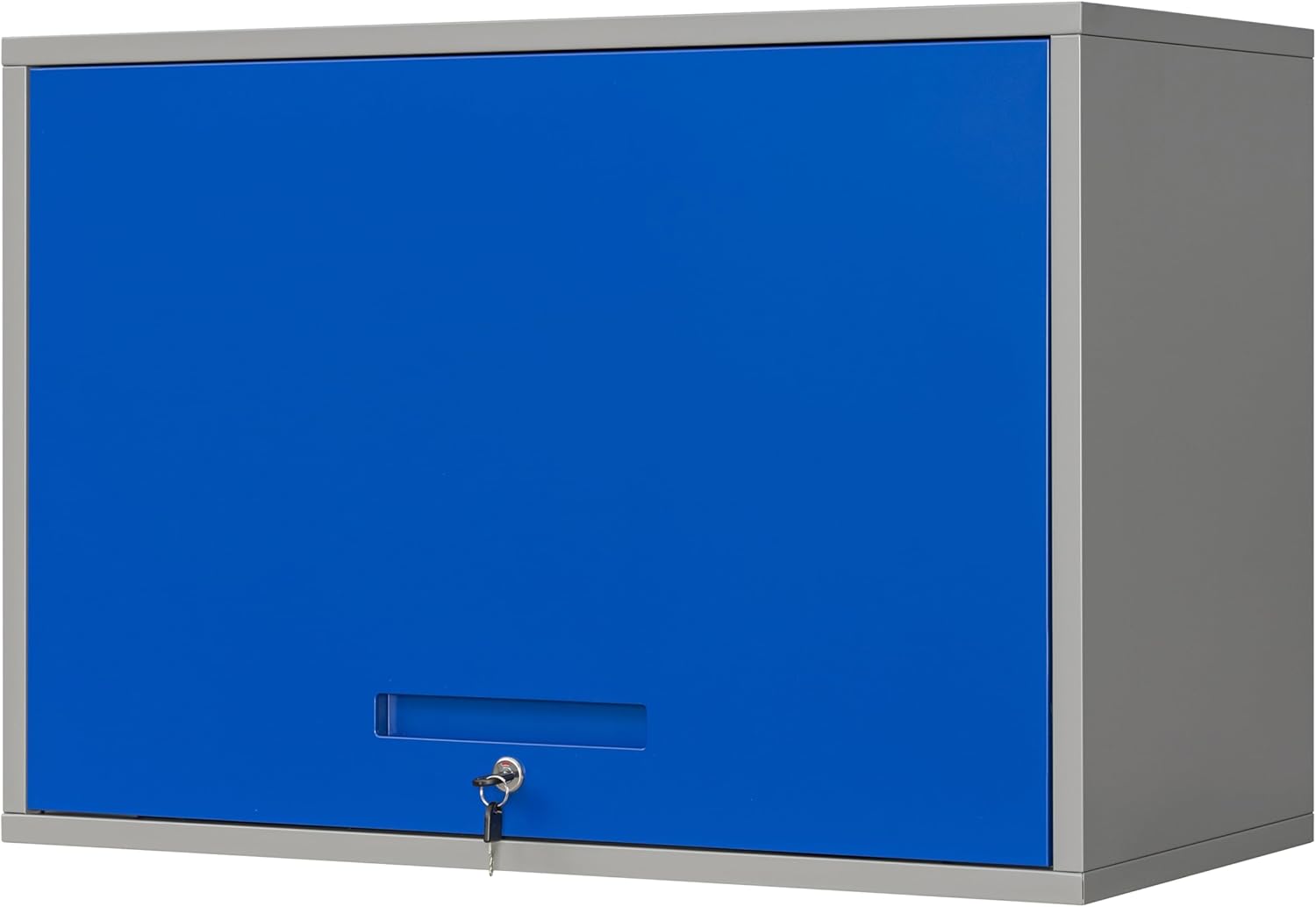 Yizosh Metal Storage Cabinet - Wall Mounted Blue Gray