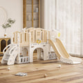 KORIMEFA 8 in 1 Toddler Slide Set - Compact Indoor Outdoor Playset