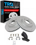 Front Ceramic Brake Pad & G-Coated Rotor Kit for 2007-2012 Sentra