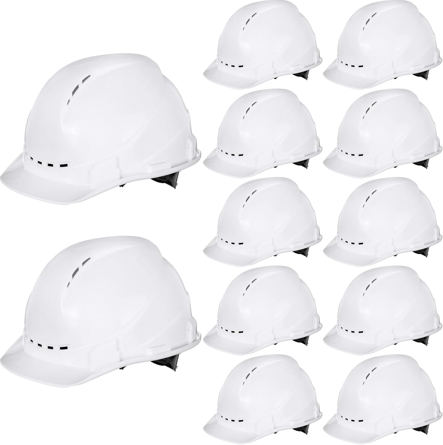 Xuhal 12-Piece Safety Hard Hats: Vented & Adjustable!