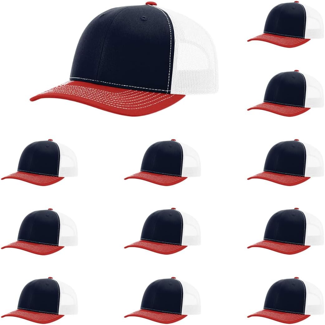 Richardson 112 Classic Six-Panel Adjustable Snapback Trucker Cap