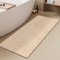 Bathroom Mat Quick Dry 24x60 Beige - Thin Absorbent Bath Runner