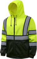 High Visibility Hoodie for Men Class 3 Hi Vis Safety Hoodie - 360