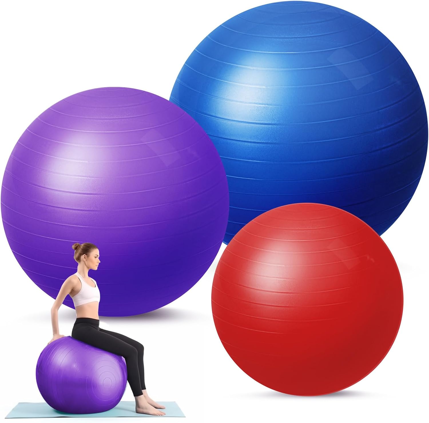 Honoson Pregnancy Yoga Ball Set - Improve Balance & Fitness!