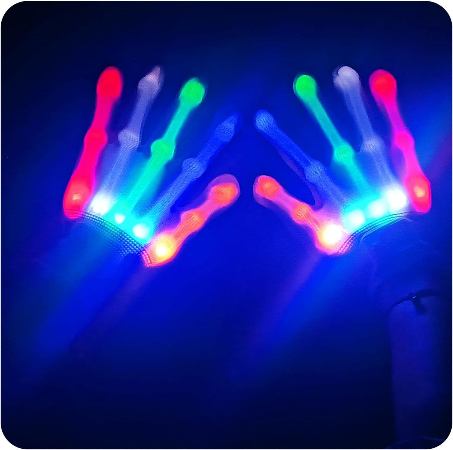 Kid's LED Light Up Gloves - 6 Modes, 5 Colors