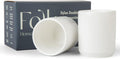 Folk Ceramics Dylan Ceramic Cappuccino Cups Set - Compact Double-Wall