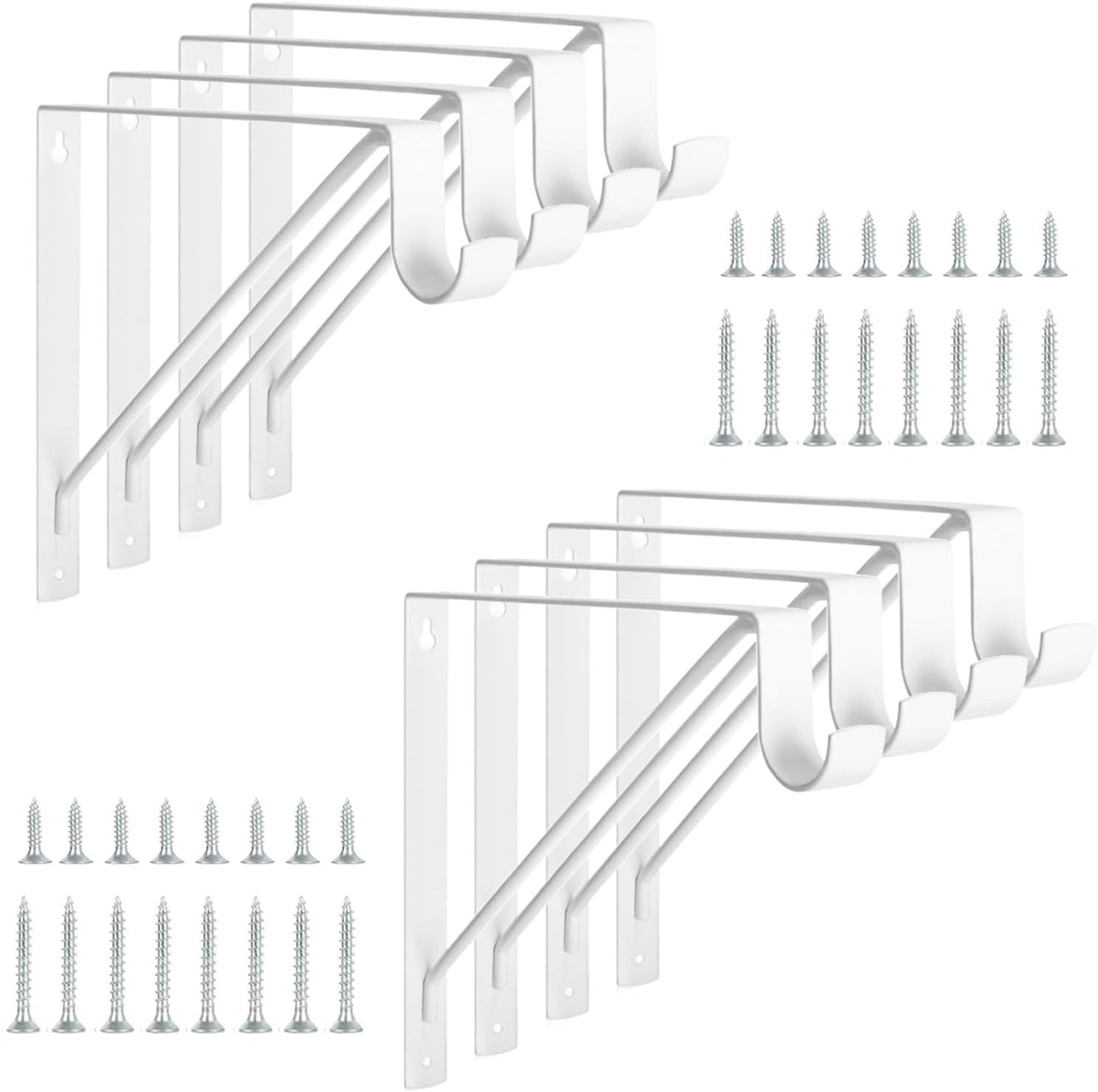 Heavy Duty Closet Shelf Brackets for Strong Support and Style
