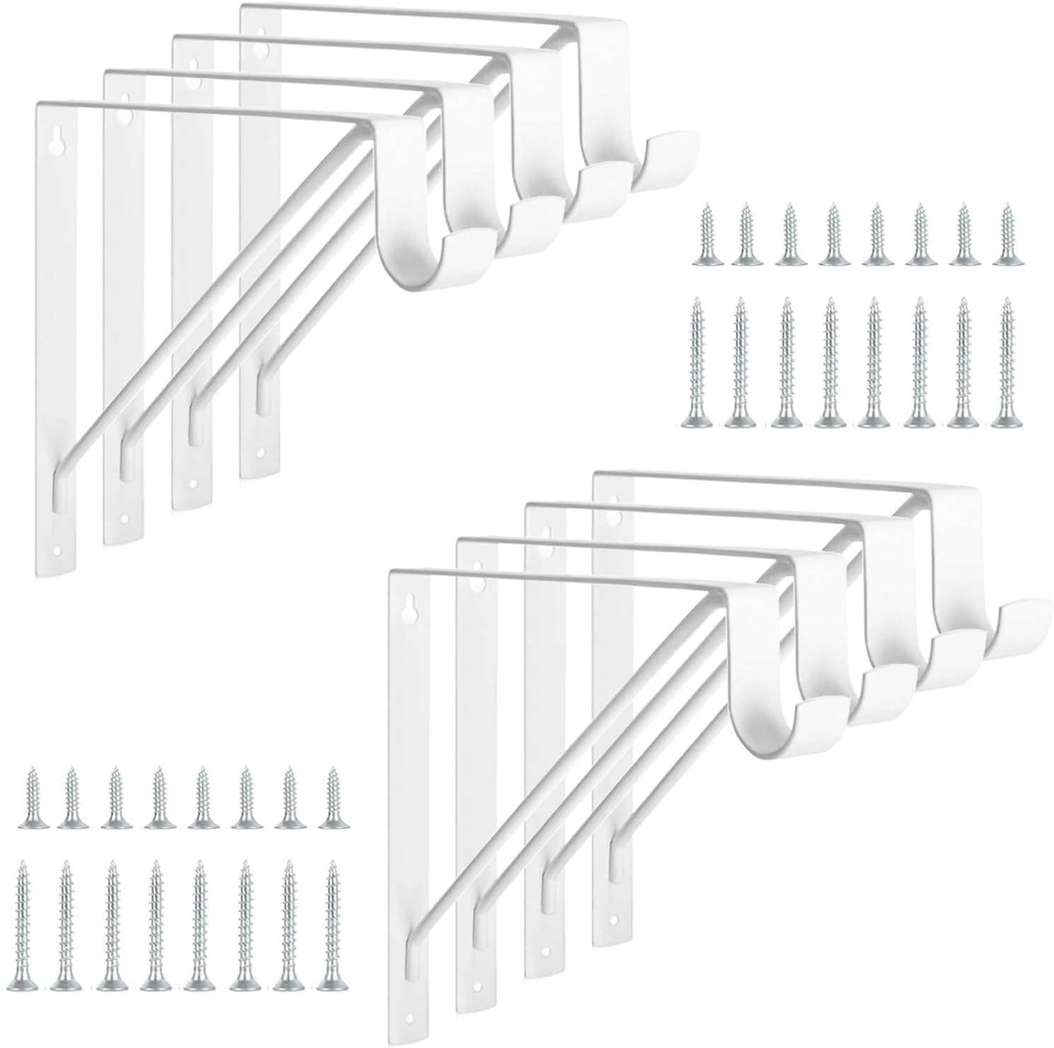 Heavy Duty Closet Shelf Brackets for Strong Support and Style