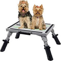 GarfatolRv Safety RV Steps Adjustable Aluminum Folding Platform Step