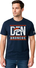 Zubaz NFL Men's Short Sleeve Team Graphic T-Shirt - Goal Line Design