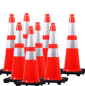 28 inch Orange PVC Traffic Cones for Road Safety and Parking