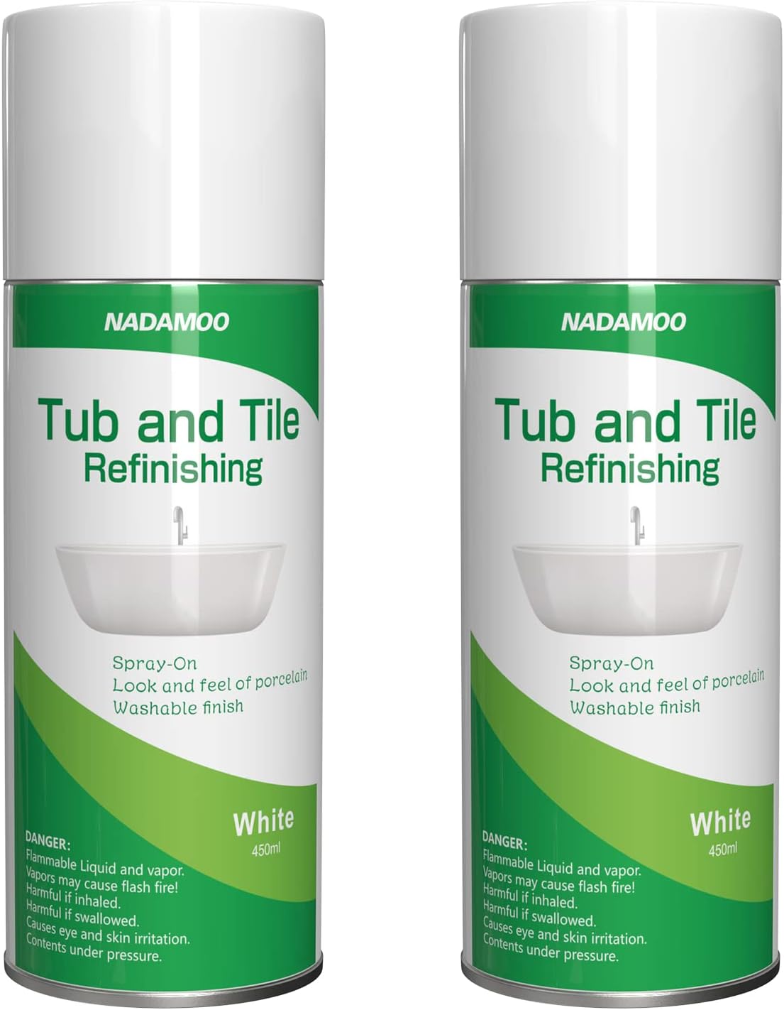 NADAMOO White Bathtub and Tile Refinishing Spray Paint Kit Review