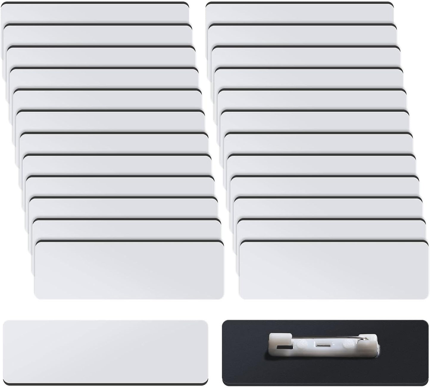 DIY Blank Name Badges for Office Workers and Students - 150 Pieces