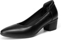 Women's Low Chunky Block Heel Dress Shoes - Comfortable (Style 4ZS8)
