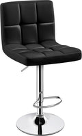 Bar Stools Adjustable PU Leather Swivel Counter Stools - Comfortable