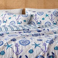 King Coastal Quilt Set by Great Bay Home - Nautical Design