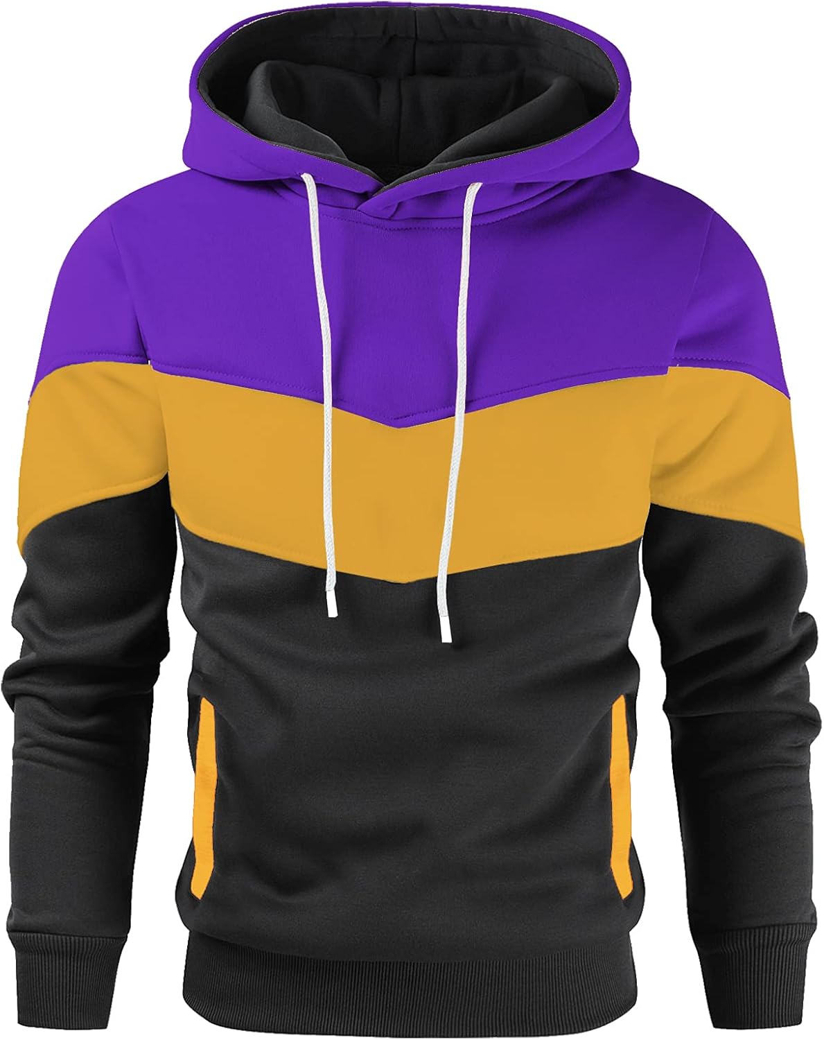 Gesean Color Block Hoodie: Cozy Style Essential